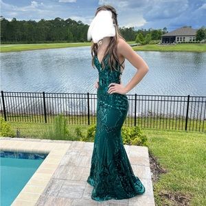 Mori Lee Dress Sequins V Neck 43032 Prom Gown